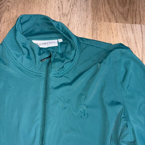 PS of Sweden Toska Long Sleeve Half Zip Baselayer equestrian L large jade green - Picture 8 of 10